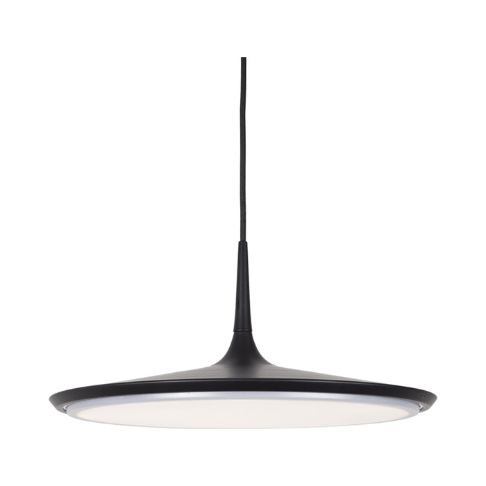 Disc LED Pendant Light in Black.