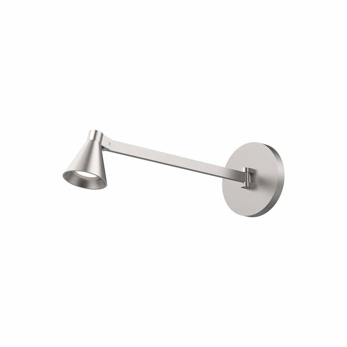 Dune LED Bath Wall Light in Brushed Nickel.