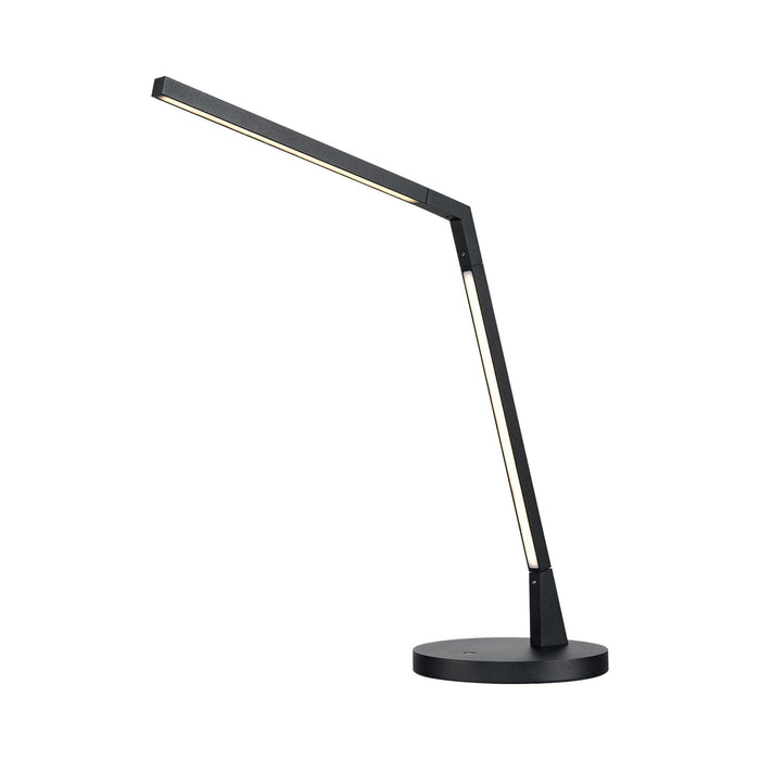 Miter LED Desk Lamp in Black.