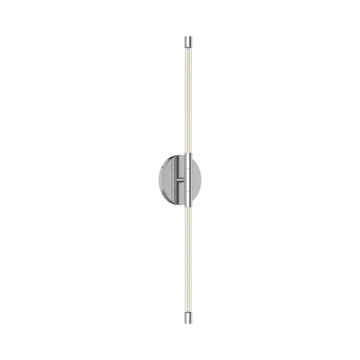 Motif LED Wall Light in Chrome (25.63-Inch).
