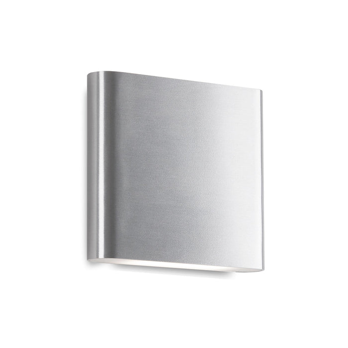 Slate LED Wall Light in Brushed Nickel (Small).