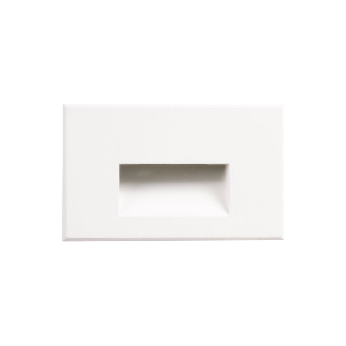 Sonic Recessed LED Wall Light in Horizontal/White.