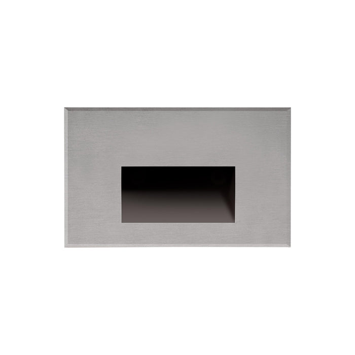 Sonic Recessed LED Wall Light in Horizontal/Stainless Steel.