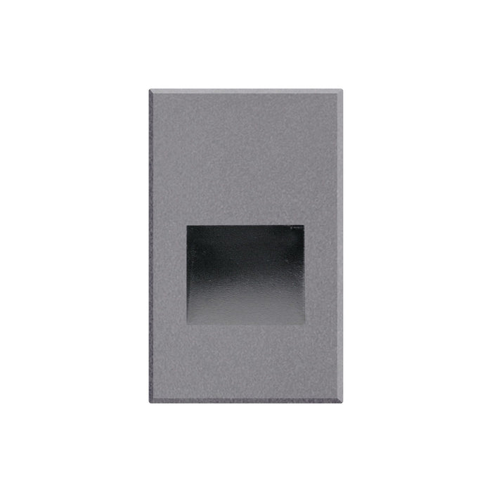 Sonic Recessed LED Wall Light in Vertical/Grey.