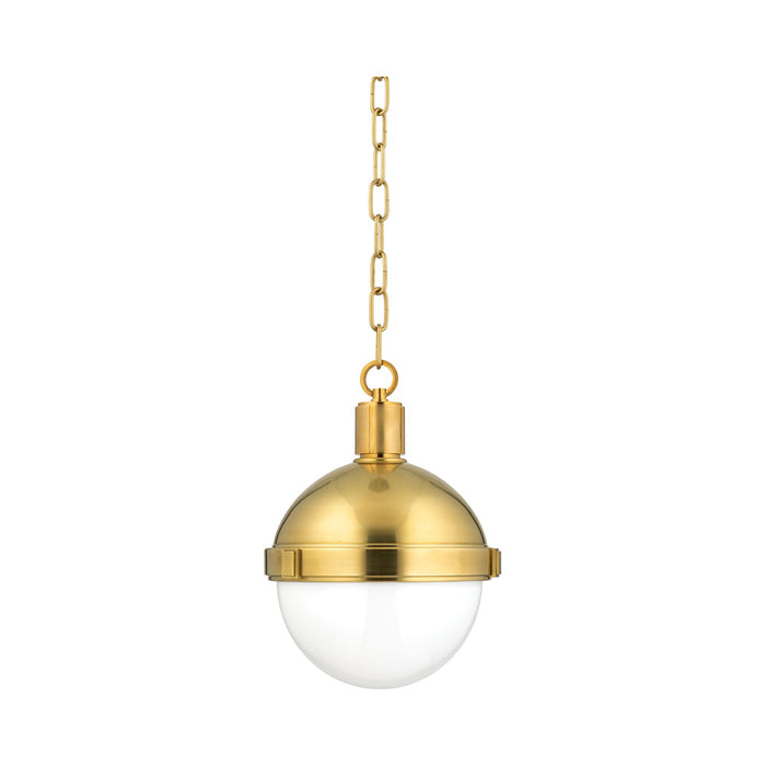 Lampbert Pendant Light Small/Aged Brass.