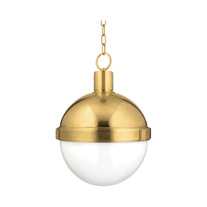 Lampbert Pendant Light Large/Aged Brass.