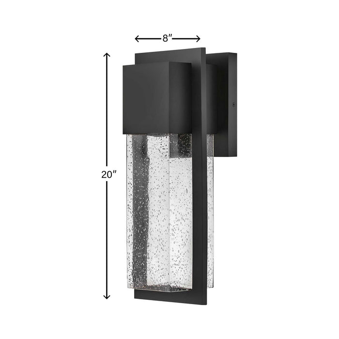 Alex LED Outdoor Wall Light - line drawing.