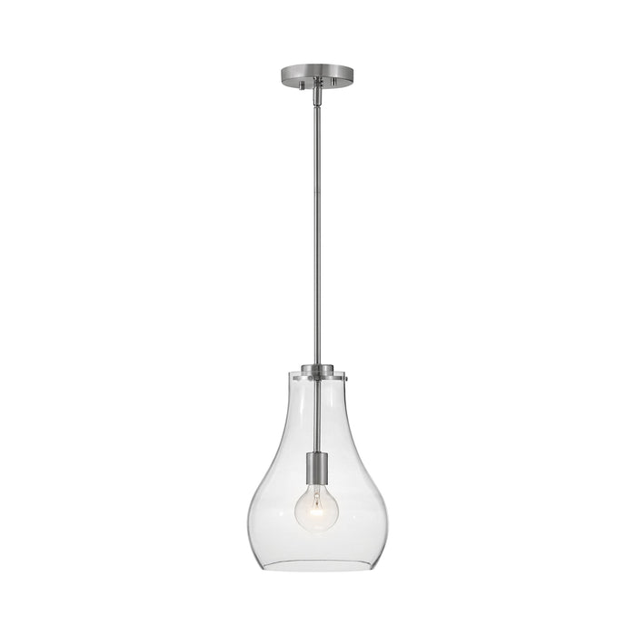 Frankie Pendant Light in Brushed Nickel.