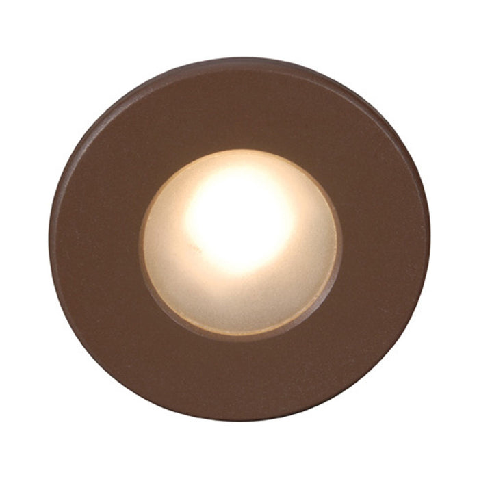 LEDme Full Round LED Step and Wall Light in Bronze (Amber).