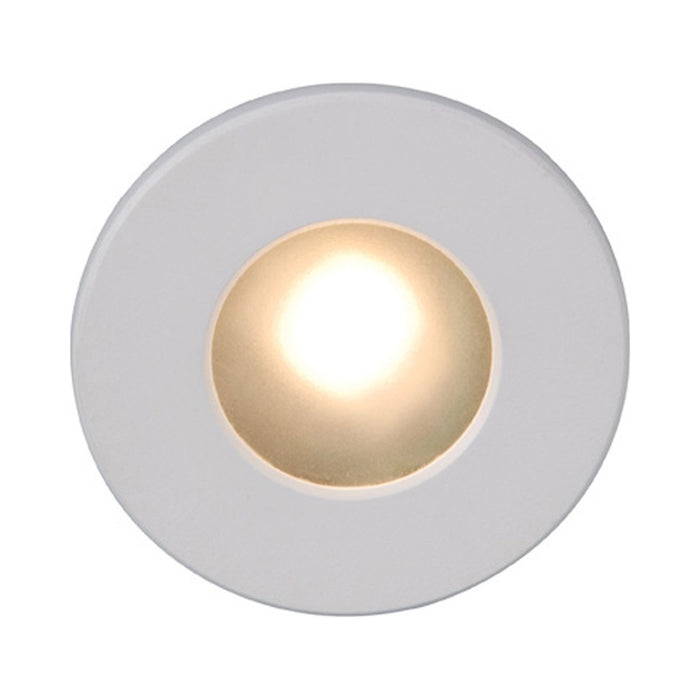 LEDme Full Round LED Step and Wall Light in White (White).
