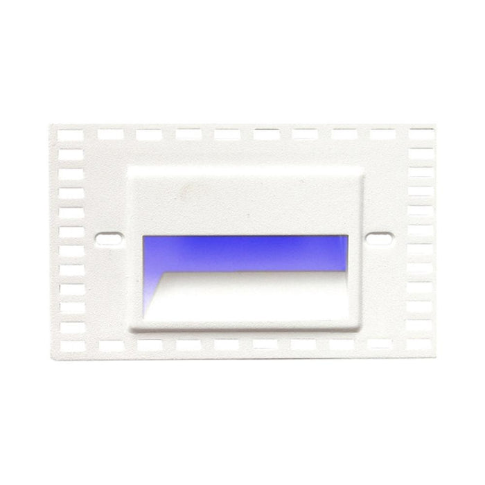 LEDme Horizontal LED Trimless Step and Wall Light in Blue.