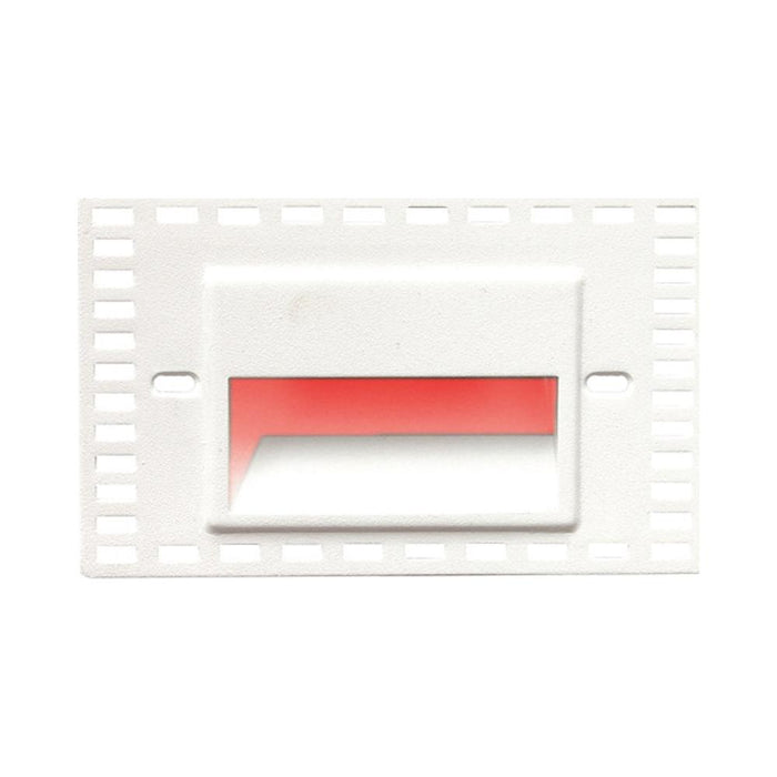 LEDme Horizontal LED Trimless Step and Wall Light in Red.