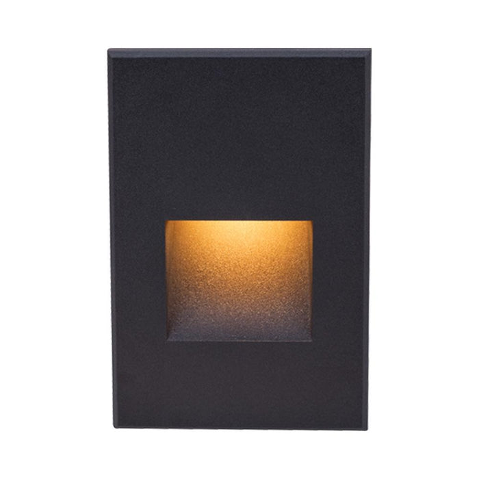 LEDme Vertical LED Step and Wall Light in Amber/Black.