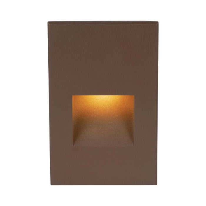 LEDme Vertical LED Step and Wall Light in Amber/Bronze.
