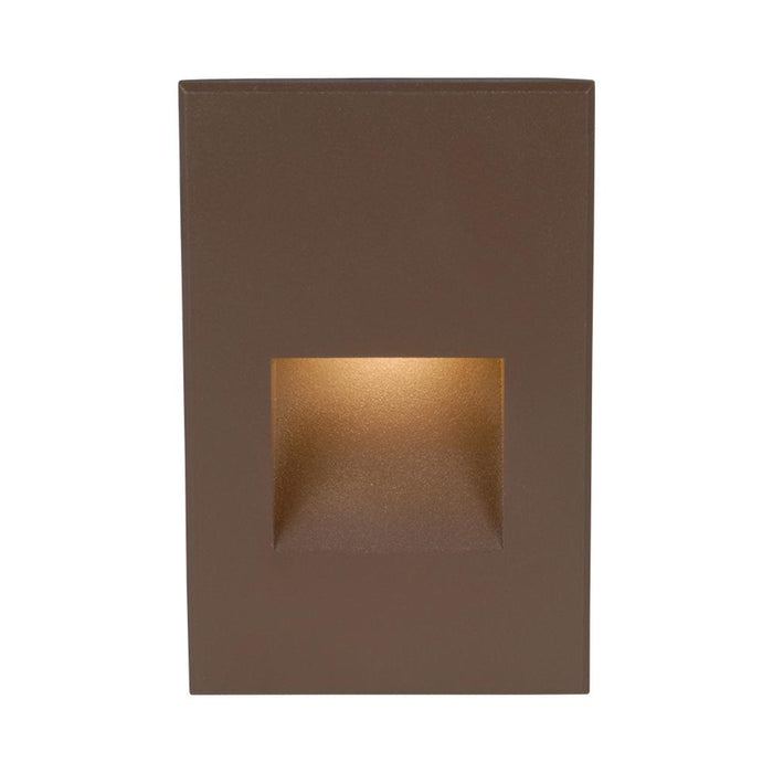 LEDme Vertical LED Step and Wall Light in White/Bronze.