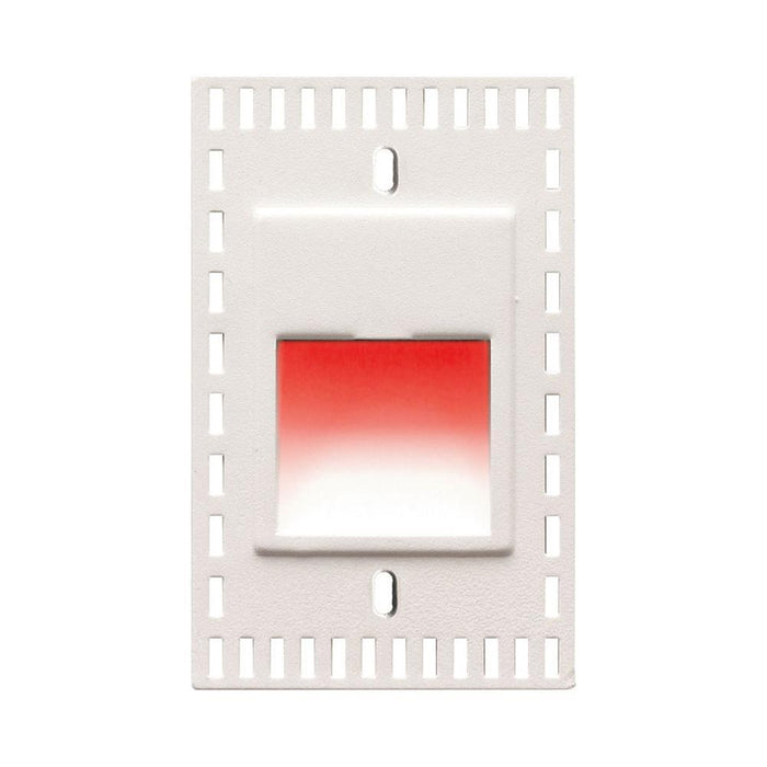 LEDme Vertical LED Trimless Step and Wall Light in Red.