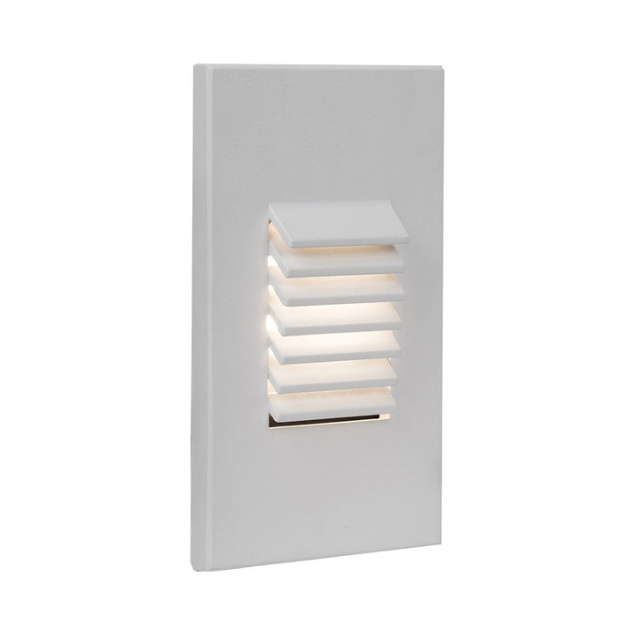 LEDme Vertical Louvered LED Step and Wall Light in Amber/White.