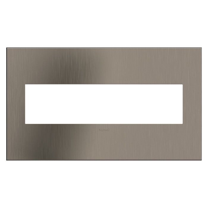 adorne® Cast Metals Wall Plate in Satin Nickel (4-Gang).