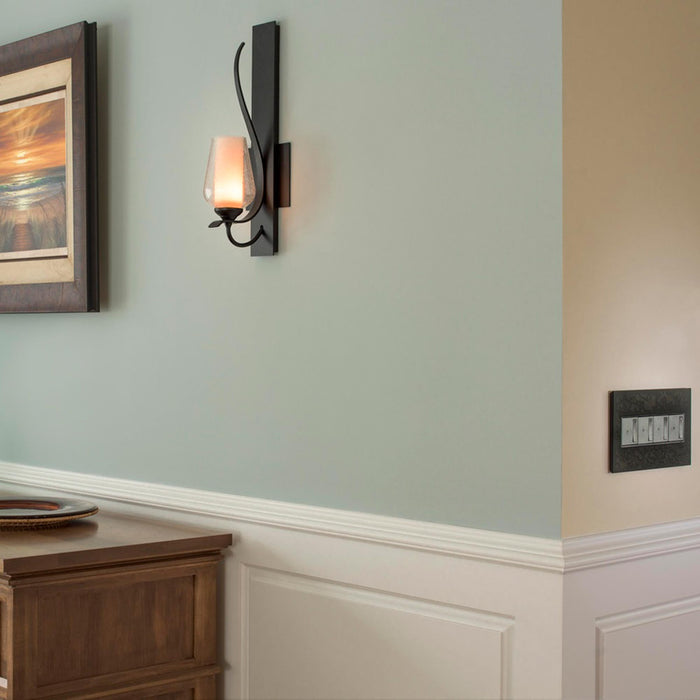 adorne® Hubbardton Forge Wall Plates in living room.