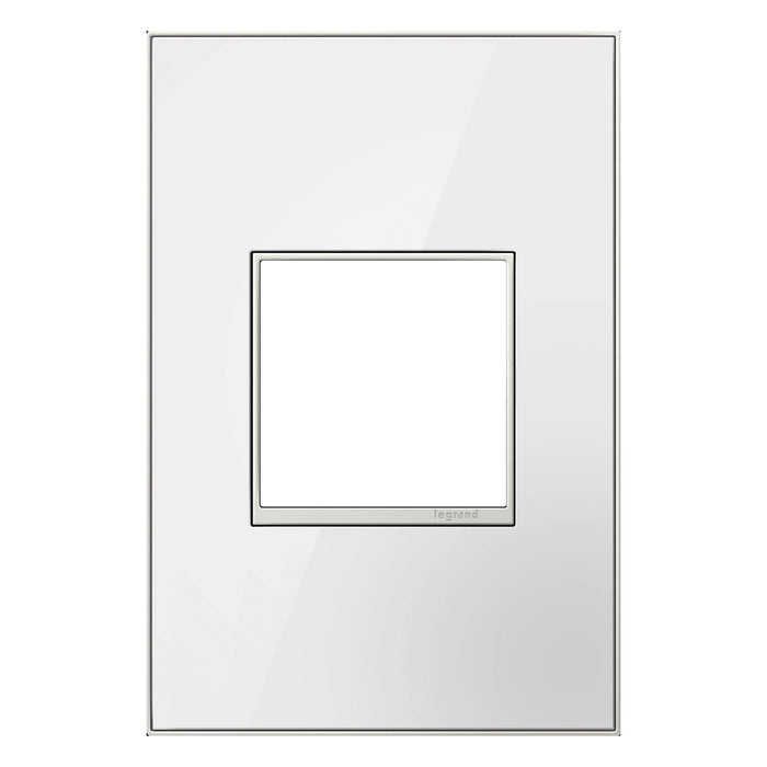 adorne® Real Materials Wall Plate in Mirror White (1-Gang).