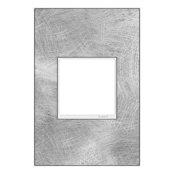 adorne® Real Materials Wall Plate in Spiraled Stainless (1-Gang).