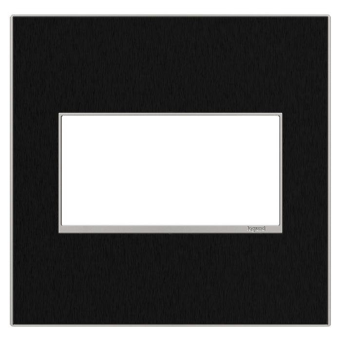 adorne® Real Materials Wall Plate in Black Stainless (2-Gang).
