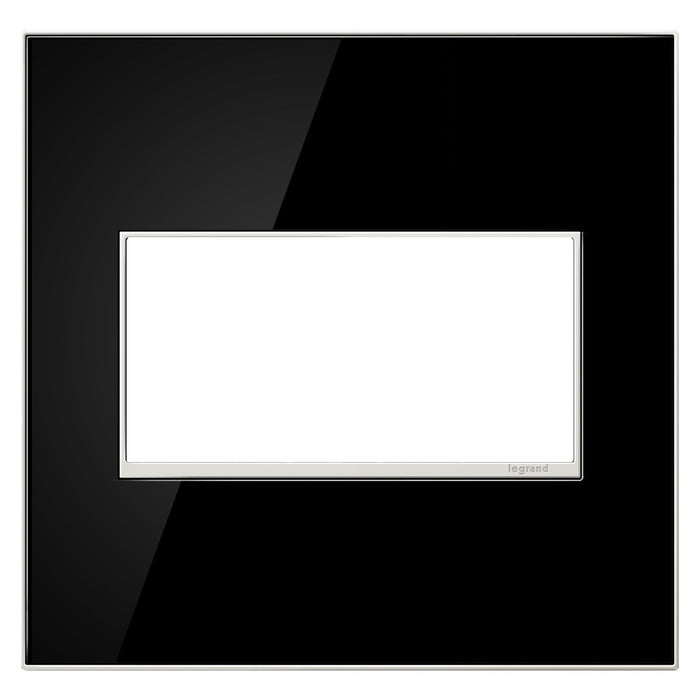 adorne® Real Materials Wall Plate in Mirror Black (2-Gang).