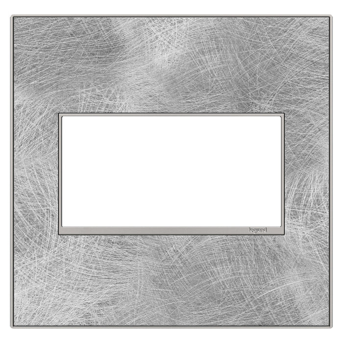 adorne® Real Materials Wall Plate in Spiraled Stainless (2-Gang).