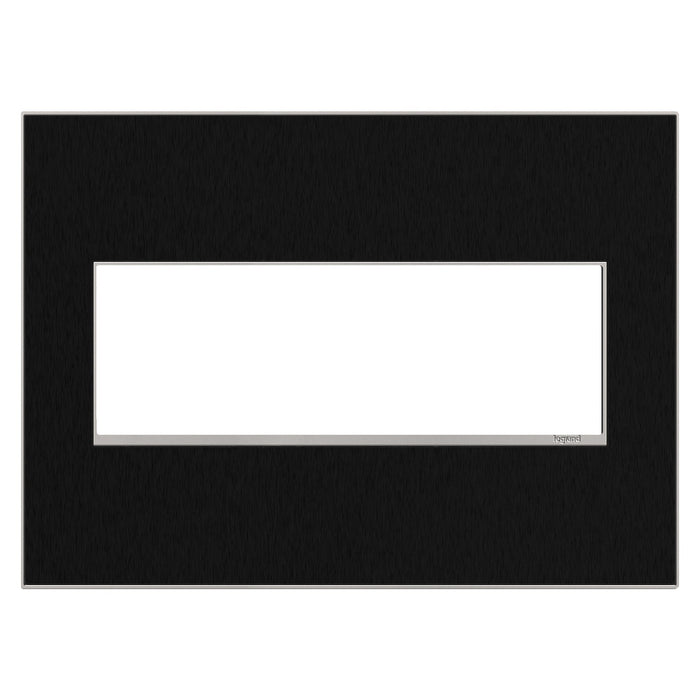 adorne® Real Materials Wall Plate in Black Stainless (3-Gang).