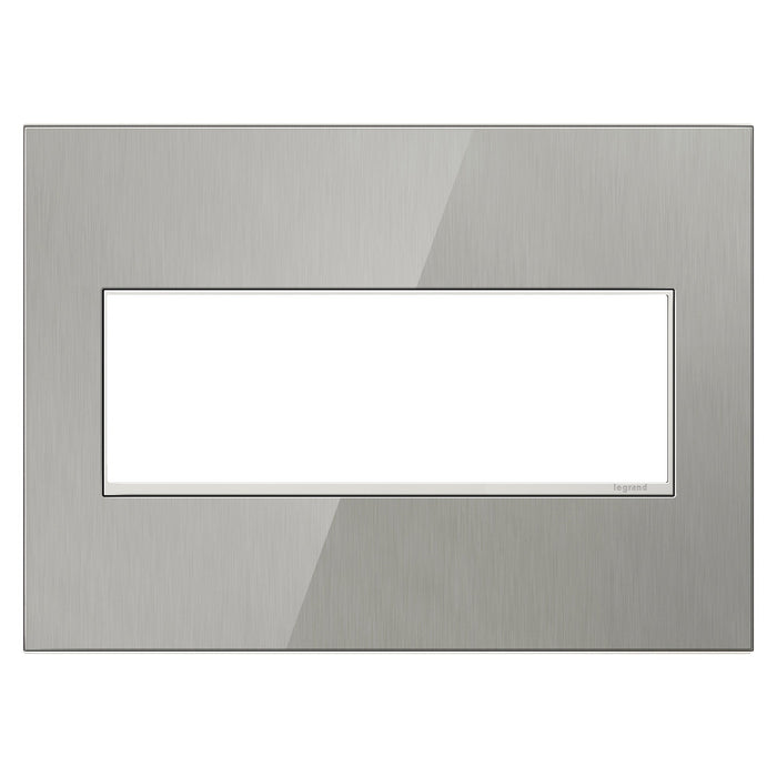 adorne® Real Materials Wall Plate in Mirror White/White (4-Gang).
