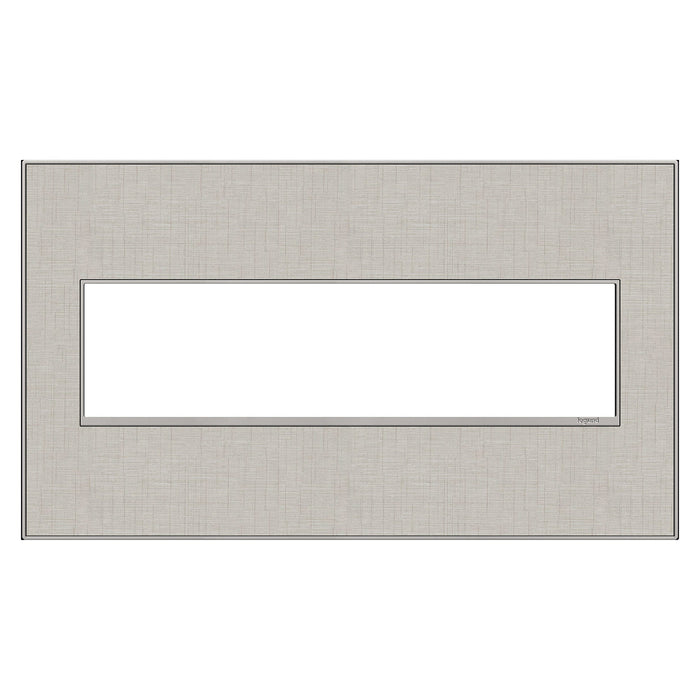 adorne® Real Materials Wall Plate in True Linen (4-Gang).