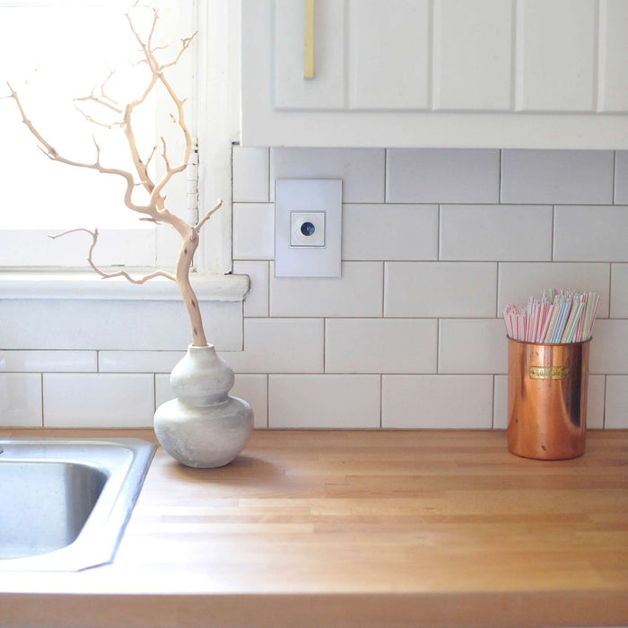 adorne® Real Materials Wall Plate in kitchen.
