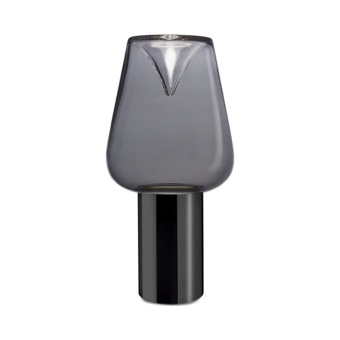Aella Thin T LED Table Light in Smoke Grey/Gunmetal.
