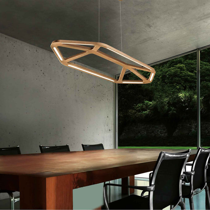Aki LED Pendant Light in dining room.