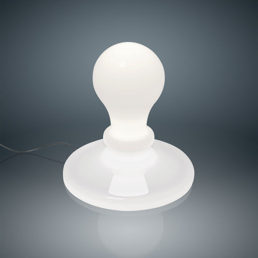 Light Bulb LED Table Lamp - in White.