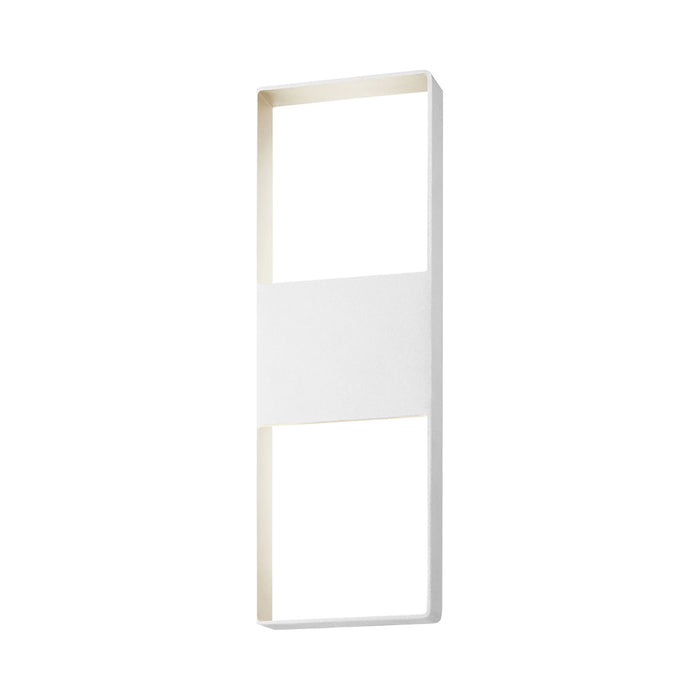 Light Frames™ Up/Down Outdoor LED Wall Light in Textured White/Large.