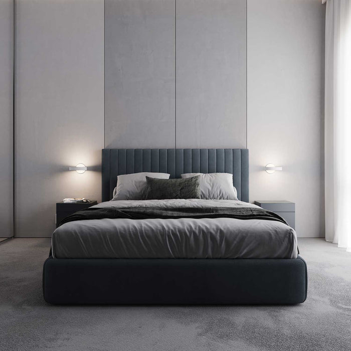    light-guide-ring-led-wall-light-18  1500 × 1500px  Light Guide Ring LED Wall Light in bedroom.
