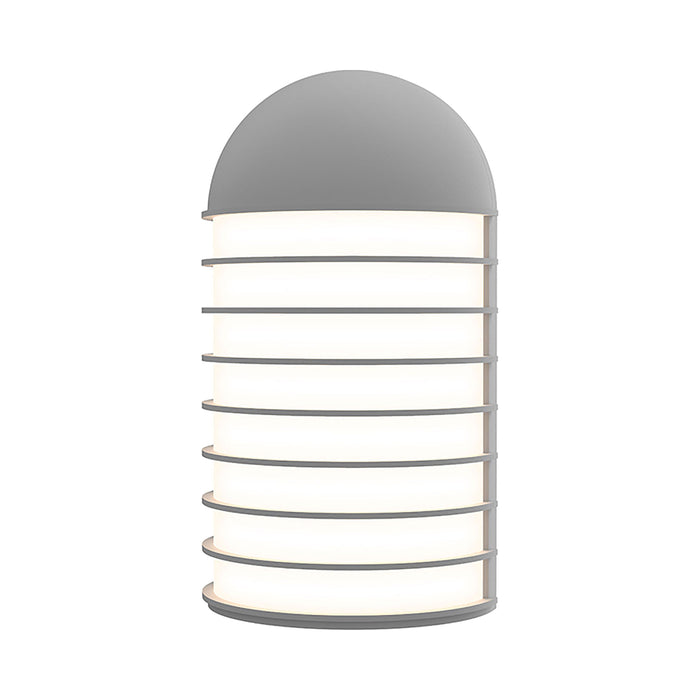 Lighthouse™ Big Outdoor LED Wall Light in Textured Gray.