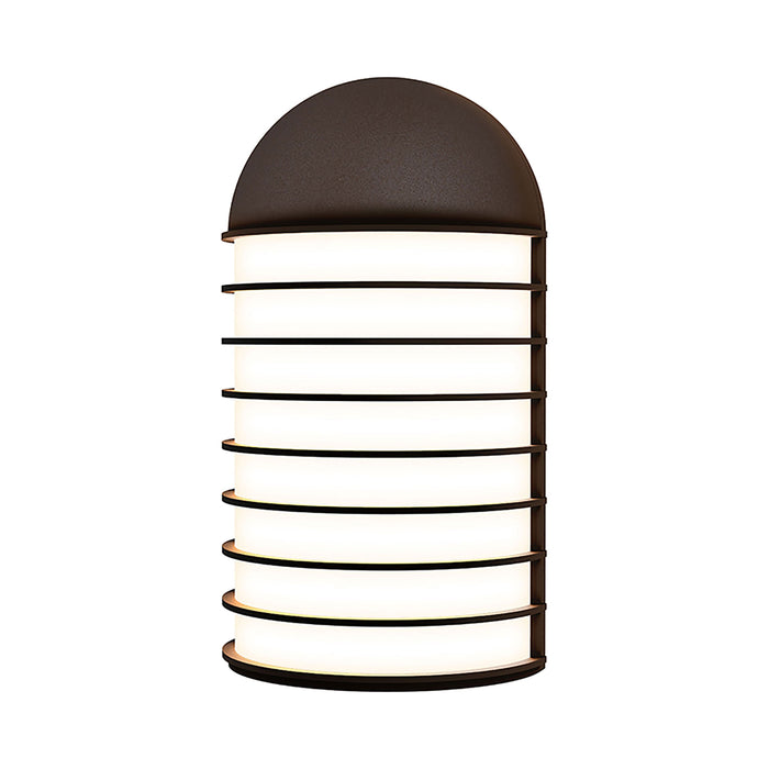 Lighthouse™ Big Outdoor LED Wall Light in Textured Bronze.