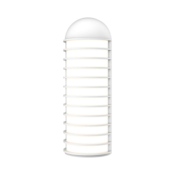 Lighthouse™ Outdoor LED Wall Light in Textured White/Medium.