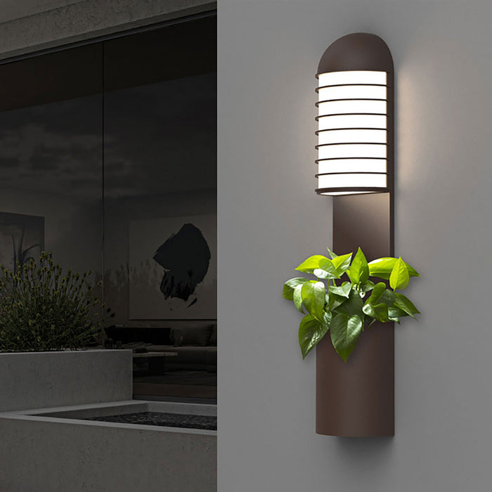 Lighthouse™ Planter Outdoor LED Wall Light in outdoor.