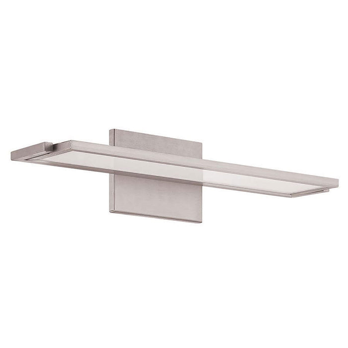 Line LED Bath Vanity Wall Light in Small/2700K/Brushed Aluminum.