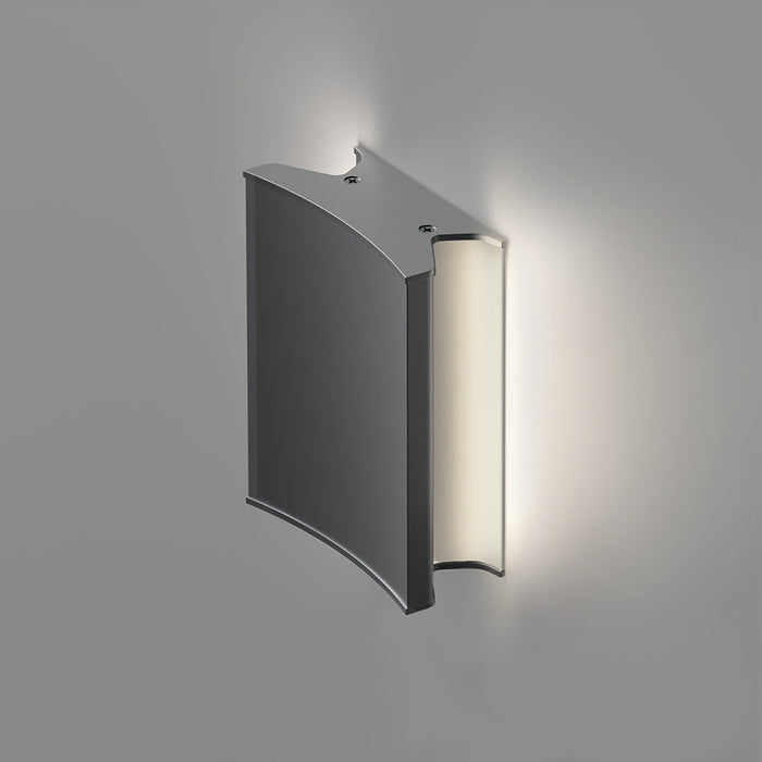 Lineacurve Mini Dual LED Ceiling/Wall Light in Anthracite Grey (3000K).