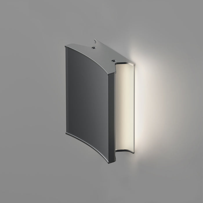 Lineacurve Mini LED Ceiling/Wall Light in Anthracite Grey (3500K).