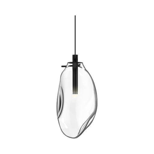 Liquid LED Pendant Light in Clear/Small.