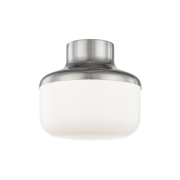 Livvy Flush Mount Ceiling Light in Polished Nickel/Small.