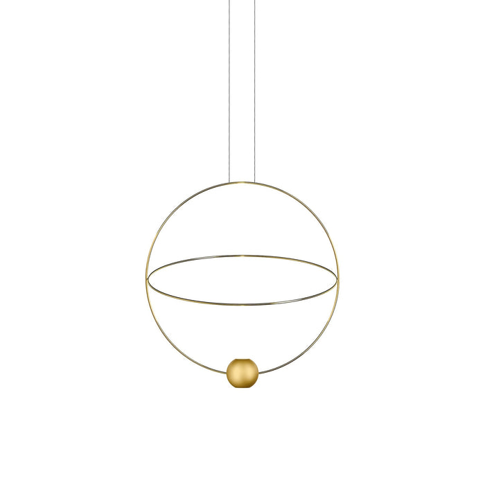 Elara Pendant Light in Matte Gold/Glossy Gold (Medium).