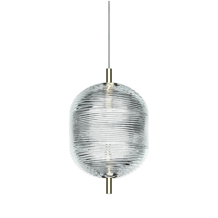 Jefferson LED Pendant Light in Gold (Small).