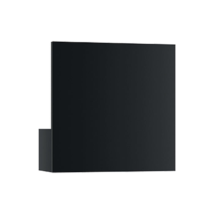Puzzle LED Ceiling Wall Light in Black/Single Square.