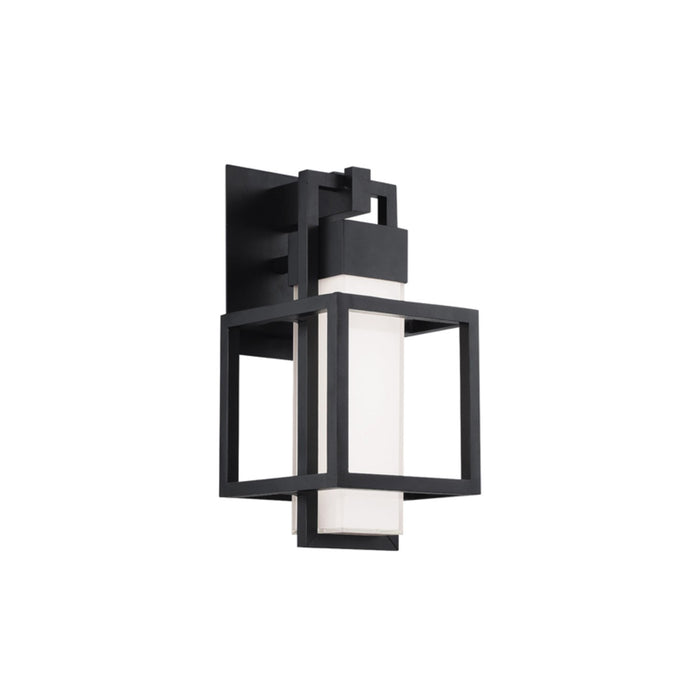 Logic Outdoor LED Wall Light in Black.